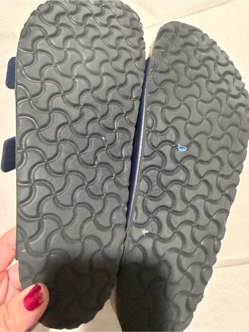 Birkenstock Arizona Navy Blue Double Strap Sandals - Picture 6 of 7